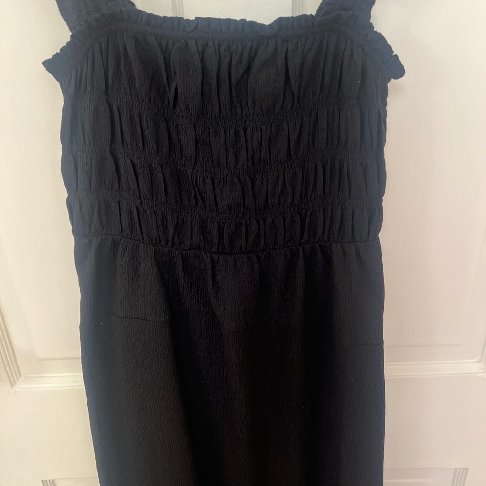 Old Navy Black Smocked Dress
